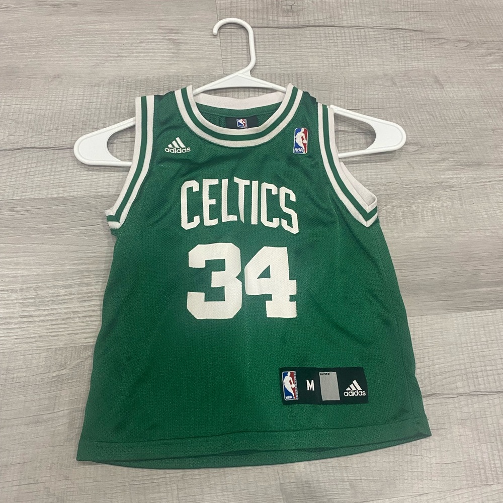 Kids Boys Adidas Celtics Jersey Pierce size Medium 5-6